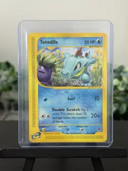 Pokemon TCG Totodile Expedition Base Set 134/165 Common Card - Image 1