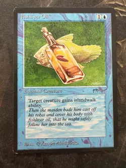 *** ARABIAN NIGHTS Fishliver Oil (Light) *** EX+ Clean! - DUTY FREE MtG Magic - Image 1