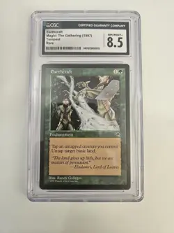 1997 Magic: The Gathering - Tempest Earthcraft CGC Nm 8.5 - Image 1