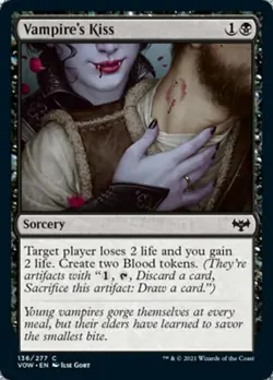 VAMPIRE'S KISS x4 ~mtg NM-M Innistrad: Crimson Vow 4 Common - Image 1