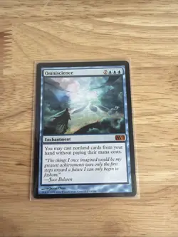 Omniscience Wilds of Eldraine Enchantment Blue Mythic Regular - Image 1