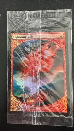 Lightning Bolt Textless Foil - Magic Player Rewards MTG - in original packaging - Image 1