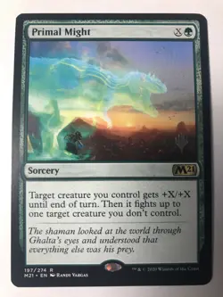 Primal Might MTG Core 2021 Promo Pack NM - Image 1
