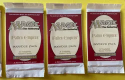 6 MTG Magic the Gathering Fallen Empires Booster Packs 1994 Factory Sealed - Image 3