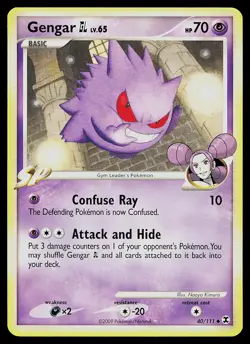 Pokemon Card - Gengar GL Rising Rivals 40/111 Uncommon - Image 1