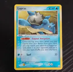 Pokemon Lapras Legend Maker Holo Rare Card 8/92 HP80 2006 English TCG - Image 1