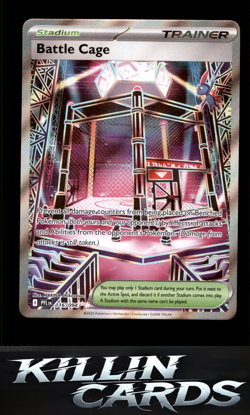 Battle Cage - 116/094 116/094 Pokemon Ultra Rare ME02: Phantasmal Flames Card NM - Image 1