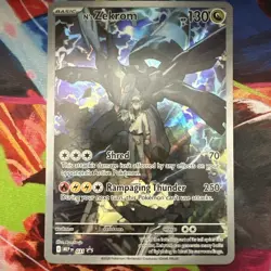 Pokemon N's Zekrom Full Art Holo Promo MEP 031 English Bun Toujo Card - Image 1