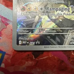 Pokemon N's Zekrom Full Art Holo Promo MEP 031 English Bun Toujo Card - Image 5