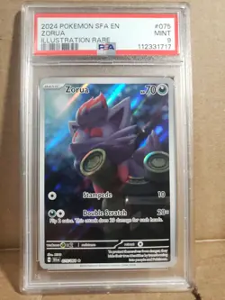 Zorua 075/064 PSA 9 Shrouded Fable Illustration Rare Pokemon - Image 1