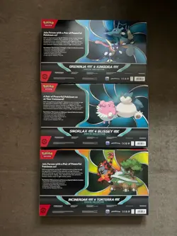 Pokemon TCG Lot Greninja ex Snorlax ex Incineroar ex Special Collection Boxes - Image 2