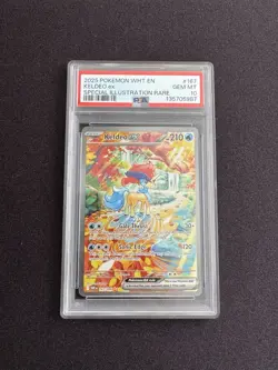White Flare Keldeo EX 167/086 PSA 10 - Image 1