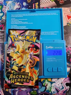 EXTREMELY HEAVY! 22.6g GOD PACKUUU Ascended Heroes Pokemon TCG Booster (SEALED) - Image 1