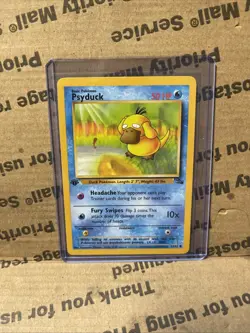 Pokemon TCG Psyduck Fossil 53/62 1st Edition Basic Common 50 HP Regular English - Image 1