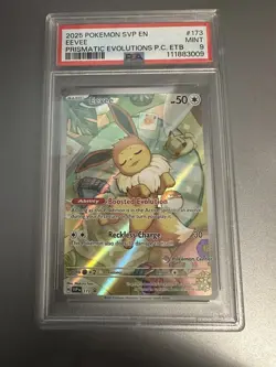 Eevee 173 Promo Prismatic Evolutions Pokemon Center Stamped Mint PSA 9 🔥 - Image 3