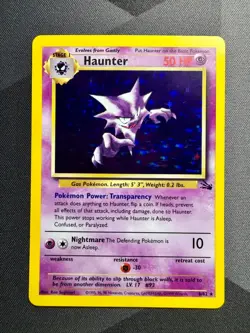 Pokemon TCG Haunter Fossil 6/62 Holo Unlimited Rare NM - Image 1