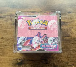 Pokemon TCG Fusion Strike Booster Box Sealed Sword & Shield SWSH Acrylic Case - Image 1
