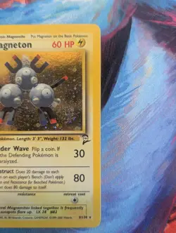 Pokemon TCG Magneton 9/130 Base Set 2 Unlimited Holo Rare - Image 4