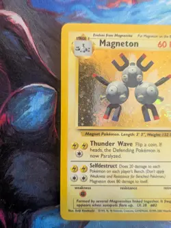Pokemon TCG Magneton 9/130 Base Set 2 Unlimited Holo Rare - Image 5