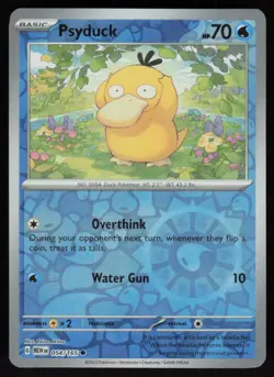 Psyduck 054/165 Reverse Holo: Scarlet & Violet 151 Pokemon TCG Near Mint - Image 1