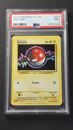PSA 9 Voltorb 010/034 CLC TCG Classic Collection English Pokemon 2023 - Image 1