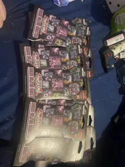 LOT of 11 Yu-gi-oh! Maze of the Master TCG Hanging sleeved Booster Packs - Image 2