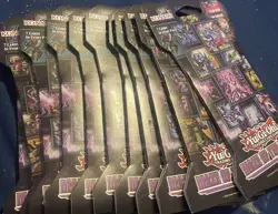 LOT of 11 Yu-gi-oh! Maze of the Master TCG Hanging sleeved Booster Packs - Image 3