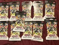 11x Yu-Gi-Oh Duelist's Advance English 1st Edition Sleeved Booster Pack Lot - Image 1