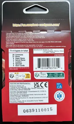 NEW/SEALED One Piece TCG Extra Booster Pack Heroines Edition EB-03 English - Image 2