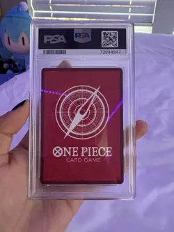 Bandai One Piece CCG Monkey D. Luffy Leader Alt Art Foil OP01-003 PSA 10 2022 - Image 2