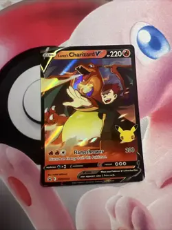 Pokemon: Lance’s Charizard V SWSH133 Celebrations Promo Card NM/M - Image 1