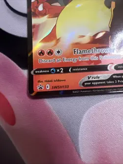 Pokemon: Lance’s Charizard V SWSH133 Celebrations Promo Card NM/M - Image 4