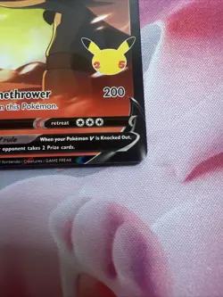 Pokemon: Lance’s Charizard V SWSH133 Celebrations Promo Card NM/M - Image 5
