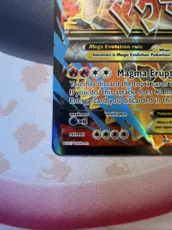 M Camerupt EX XY198a Full Art Black Star Promo Ultra Rare Pokemon Card 2017 NM - Image 3