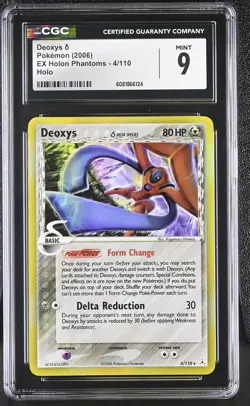 CGC 9 MINT Deoxys 2006 EX Holon Phantoms 4/110 Holo Pokemon Card - Image 1