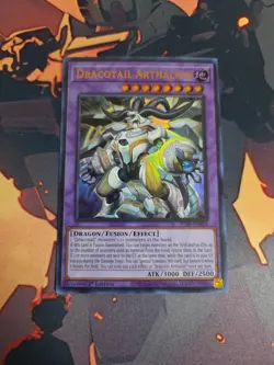 Yu-Gi-Oh TCG Card Dracotail Arthalion JUSH-EN006 Justice Hunters 1st Edition LP - Image 1