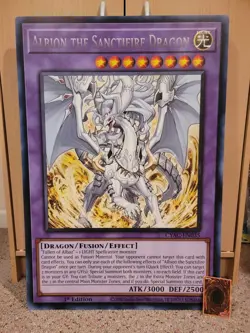 Albion the Sanctifire Dragon | OVERSIZED Card | Yugioh - Image 1
