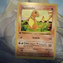 Pokemon TCG Charmander 1st Edition Base Set Shadowless Card 046/102 - Image 4