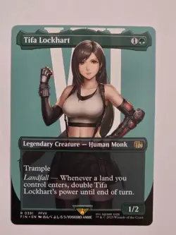 Tifa Lockhart - R0391 Reg (Borderless) - Final Fantasy - Magic the Gathering -NM - Image 1