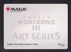 Gold Stamp Angelic Aberration MTG Modern Horizons 3 Art Series 28/54 NM - Image 2
