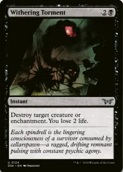 MTG Withering Torment Normal NM Duskmourn: House of Horror Magic 124 - Image 1