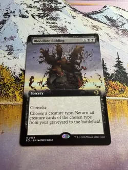 Bloodline Bidding (Extended Art) Rare MTG Lorwyn Eclipsed - Image 2