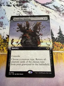 Bloodline Bidding (Extended Art) Rare MTG Lorwyn Eclipsed - Image 5