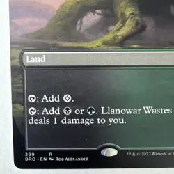 Llanowar Wastes (Borderless) The Brothers' War Regular - Image 5