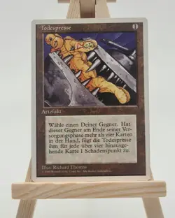 Todespresse 4. Edition Magic Karte MTG Deutsch (Black Vise) - Image 1