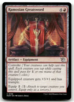 Ramosian Greatsword #159 (NM) March of the Machine MOM Magic MTG - Image 1