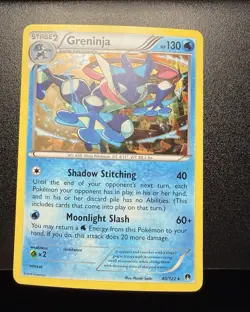 Pokemon TCG Greninja 40/122 Cracked Ice Holo Breakpoint- LP - Image 3