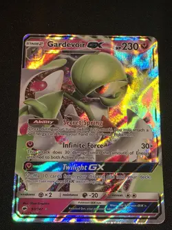 Pokemon TCG Gardevoir GX 93/147 Sm-Burning Shadows Holo Card NM Condition - Image 2