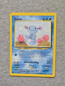 Wooper 71/75 Neo Discovery Unlimited Common Pokemon (GERMAN) - Image 1