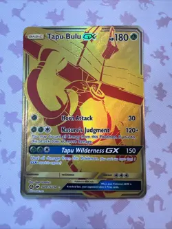 Pokemon TCG Hidden Fates Tapu Bulu GX SV91/SV94 Gold Shiny Vault NM - Image 1
